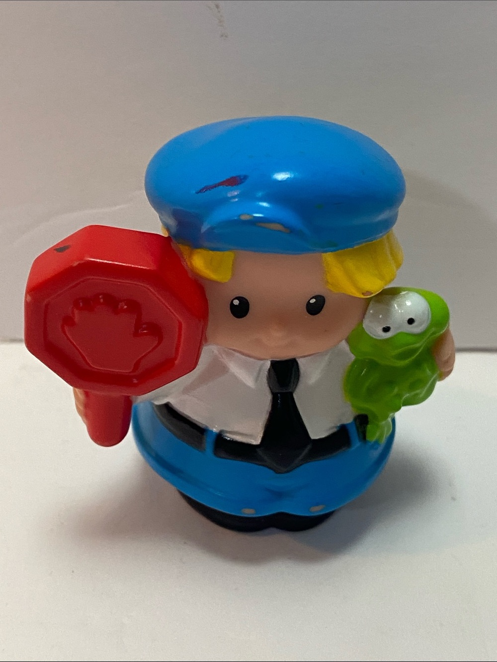 Fisher Price Little People Eddy Eddie Stop sign crossing Guard School bus cop